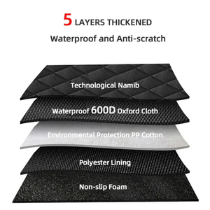 Hund Autos itz bezug Wasserdicht Haustier Reise Hunde träger Hängematte Auto Rücksitz Schutz matte Sicherheits träger Für Hunde Sicherheits polster - Product Image 5