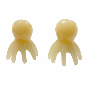 หวีนวดศีรษะรูปปลาหมึกแบบสองแถว สำหรับการผ่อนคลาย ทำจากเรซิ่น - Product Image 5