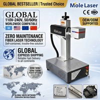 Machine de marquage laser à fibre 30W 50W 100W, graveur laser de bureau avec logiciel Ezcad pour étiquettes métalliques