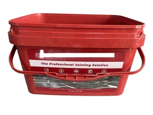 <span class=keywords><strong>Seau</strong></span> en plastique rectangulaire de 10 L de qualité alimentaire avec couvercle et poignée pour les <span class=keywords><strong>granulés</strong></span>, les vis et les écrous - Product Image 1