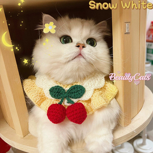 أطواق وأوشحة متنوعة الأنماط للحيوانات الأليفة مصنوعة من خيوط الحياكة الناعمة والجميلة للقطط والكلاب والحيوانات الصغيرة - Product Image 2