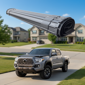 อุปกรณ์เสริมรถยนต์ <span class=keywords><strong>4x4</strong></span> ฝาปิดกระบะท้ายแบบม้วนแข็ง อลูมิเนียมอัลลอยด์ พร้อมระบบล็อค สำหรับ Toyota/RAM/F150 ปี 2023 กันน้ำ - Product Image 3