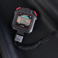 Stopwatch Genggam Digital Tahan Air LCD untuk Olahraga 0.001S Kronograf Penghitung Waktu Mundur Pelatih Lari Renang Latihan