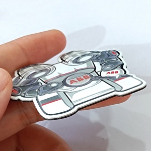 Autocollant de réfrigérateur personnalisé avec logo sur mesure, aimants de réfrigérateur en métal 3D par sublimation pour souvenir - Product Image 4