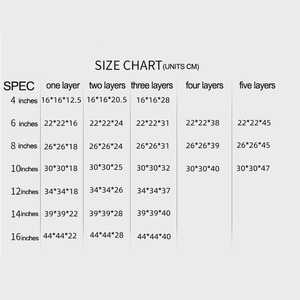 Cajas de Pastel Decorativas de Plástico Transparente 3 en 1 Personalizadas de 4/6/8/10/12 Pulgadas con Base Blanca, Cajas de Pastel Portátiles Transparentes de PET - Product Image 2