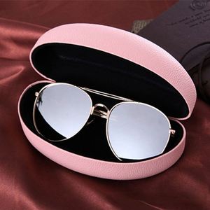 Étui à lunettes portable en cuir rigide anti-stress, couleur unie, avec logo personnalisé, accessoires pour lunettes - Product Image 6