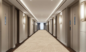 Tapis en nylon imprimé à poils coupés, coupe traditionnelle, confortable, fabriqué à la machine, ignifuge, anti-salissure, antibactérien, antidérapant, 4m - Product Image 6