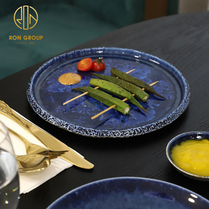 Vaisselle en porcelaine commerciale vintage, vaisselle <span class=keywords><strong>de</strong></span> table, assiette à steak/dessert <span class=keywords><strong>de</strong></span> 9,5/11,5 pouces pour restaurant, couverts <span class=keywords><strong>de</strong></span> dîner commerciaux - Product Image 2