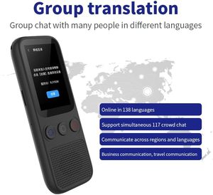 Dispositivo traductor de 138 idiomas, traducción de voz instantánea sin conexión traductor de idiomas bidireccional portátil S80 - Product Image 2