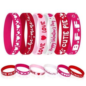 Bracelet en silicone personnalisé pour la Saint-Valentin, bracelet promotionnel professionnel pour événement - Product Image 5
