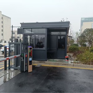 Modern Minimalist Guard House Sentry <b>Box</b> Rectangle Glass Steel Structure Outdoor <b>Security</b> Booth - Product Image 2