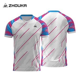 Chemise de <span class=keywords><strong>badminton</strong></span> pour <span class=keywords><strong>homme</strong></span> personnalisée, sublimée, confortable, légère, respirante, uniforme de tennis et de volley-ball pour adulte - Product Image 2