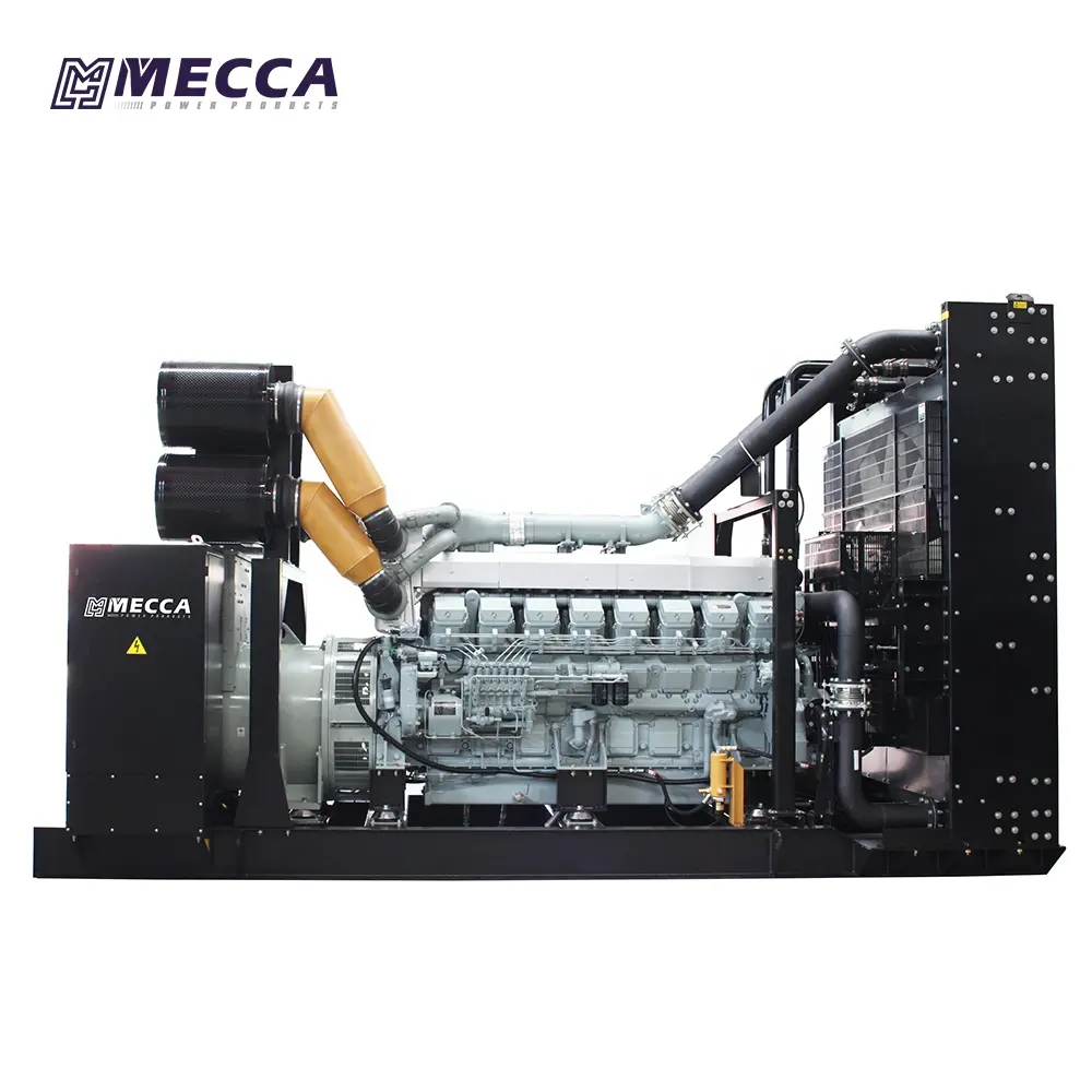 MECCA POWER Genset 1800 kw 2250 kva Mitsubishi S16R-PTAA2 Engine Diesel Standby Generator for Data Center/Construction/Building