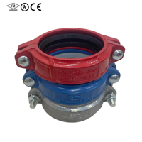 Raccord rainuré en fonte ductile pour systèmes de lutte contre l'incendie et systèmes de sprinklers, raccord rigide pour conduites de protection incendie