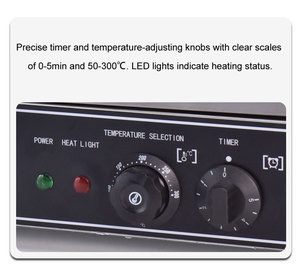 Máquina para Hacer Donas Eléctrica de 1550W, Máquina Comercial para Donas con Superficie Antiadherente, 6 Orificios, Calentamiento de Doble Cara, Máquina para Hacer Waffles - Product Image 5