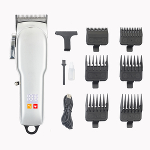 プロのヘアトリマーマシンLEDディスプレイステンレス鋼ブレード安全機能ホームホテル用USBバッテリーヘアクリッパー - Product Image 2
