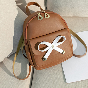 Mini Zaino in Pelle PU <span class=keywords><strong>per</strong></span> Donne e Ragazze, Borse a Spalla alla Moda, Borse <span class=keywords><strong>per</strong></span> Cellulare, Dolce Zaino da Donna con Fiocco - Product Image 4