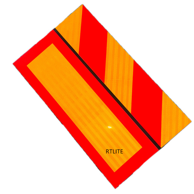 135mm*565mm Inner Printing PET Reflect Sticker Reflector Marker Board Road Safety Reflective Sign Board