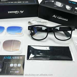 Lunettes audio intelligentes Haut-parleur AAC Contrôle tactile Réduction du bruit Micro <span class=keywords><strong>Longue</strong></span> durée de vie de la batterie pour iPhone Android HarmonyOS Musique - Product Image 5