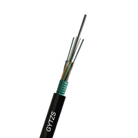 Câble à fibre optique blindé en acier pour extérieur avec gaine ignifuge 4 8 12 48 cœurs GYTZS