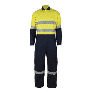 ชุดคลุมสะท้อนแสงสำหรับงานก่อสร้างแบบกันไฟ ชุดทำงานแบบกันไฟ ชุดคลุมป้องกันไฟ  รับผลิตตามสั่ง (OEM) ขายส่ง - Product Image 5