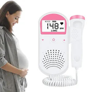 doppler siêu âm mang thai nhà Suppliers-Fetal Baby Heart Rate Monitor Pocket Doppler Ultrasound Baby Heartbeat Detector pregnancy heartbeat monitor