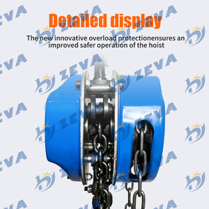 HSZ-C 3 Ton (6600 Lbs) rantai Hoist | Rantai beban baja Aloi G80 | 6 Meter (20 kaki) angkat | Sesuai dengan ASME B30.21 & <span class=keywords><strong>OSHA</strong></span> - Product Image 6