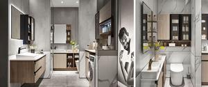 Mueble <span class=keywords><strong>de</strong></span> <span class=keywords><strong>Baño</strong></span> Moderno Minimalista <span class=keywords><strong>de</strong></span> Melamina, Gabinete Flotante <span class=keywords><strong>de</strong></span> Pared con Lavabo y Grifo <span class=keywords><strong>para</strong></span> Apartamento y Hotel - Product Image 3