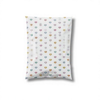 Enveloppes en polyéthylène 10x13 Preppy Hearts, lot de 100 |   Sacs d'expédition résistants à l'eau, auto-adhésifs, résistants aux déchirures, pour petites entreprises