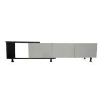 Grosir MOQ rendah kabinet tv mewah modern ruang tamu furnitur kayu meja tv kabinet berdiri