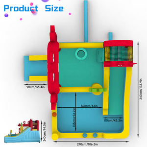 Château gonflable pour enfants, design crabe, pour <span class=keywords><strong>une</strong></span> utilisation familiale dans la cour et au parc - Product Image 6