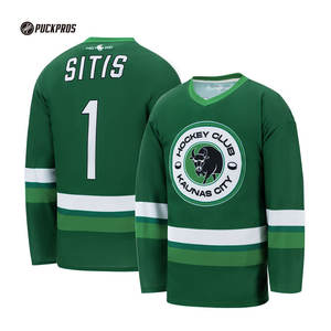 Хоккейная форма PUCKPROS с термотрансферной печатью, для тренировок, унисекс, быстросохнущая, двусторонняя, 100% полиэстер, 220 г, автоматическая резка - Product Image 1