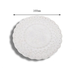 แผ่นรองแก้วปักลายดอกไม้สีทองทรงกลมสุดหรูสำหรับเครื่องดื่ม - Product Image 6