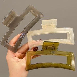 Nueva pinza para el cabello para <span class=keywords><strong>mujer</strong></span> y niña, pinza para el cabello grande transparente de acrílico, pinzas para el cabello de cangrejo para <span class=keywords><strong>mujer</strong></span>, pinzas para chica, accesorios para el cabello - Product Image 1