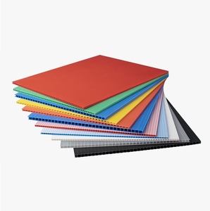 Feuille de plastique ondulé PP de haute qualité 4x8 feuille de plastique panneau de polypropylène feuille de plastique creuse pour la Protection du sol - Product Image 1