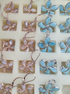 Venta Directa de Fábrica, Colgante de Larimar Azul Pulido, Chapado en Rodio Plateado, Gema Natural, Regalo - Product Image 3