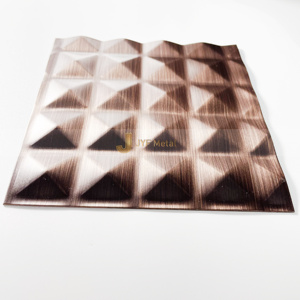 Lámina Decorativa de Acero Inoxidable Foshan Inox M181, Revestimiento PVD en Relieve, Color a Precio Accesible, Incluye Procesamiento de Doblado, Corte y Soldadura - Product Image 3