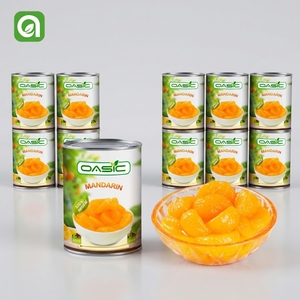 Mandarines en conserve en vrac, segments pelés, grandes boîtes de fruits pour boulangerie, restaurant, pâtisserie - Product Image 1