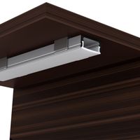 Profil Ekstrusi Aluminium Lampu Linear LED 17*08MM Penjualan Langsung, Saluran Profil Aluminium Lampu Strip LED Dengan Diffuser PC