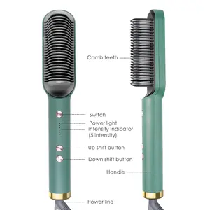 Sisir pelurus rambut profesional, Sisir pengeriting rambut, pelurus rambut PTC, sisir pelurus rambut profesional 2022