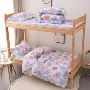 Öğrenci yurt tek kişilik yatak gençlik hostel yatak 3 adet çarşaf nevresim yastık ranza - Product Image 6