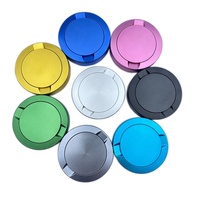 Boîte à Snus en métal de conteneur de sachets de Snus en aluminium moleté fait sur commande avec joint torique en caoutchouc