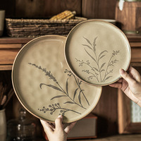 Assiette à dîner en céramique personnalisée de haute qualité, vaisselle en porcelaine, articles de table pour hôtel, restaurant, fête