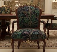 Tissu d'ameublement imprimé Daintree Palm Midnight au mètre, motif feuilles botaniques tropicales, pour canapé, chaise, coussin, draperie et décoration intérieure