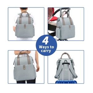 Sac à dos personnalisé pour maman sac à <span class=keywords><strong>couches</strong></span> d'allaitement avec station à langer pour bébé coussin à langer et organisateur de <span class=keywords><strong>couches</strong></span> pour Nappy Bag - Product Image 4