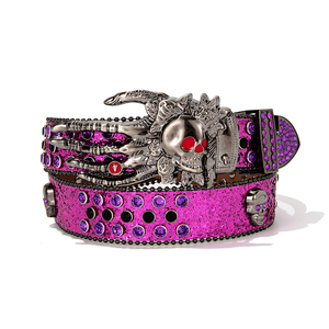Nouveau Design Western Femmes et Hommes Vintage PU Alliage 3.8cm X 110cm Large Ceinture par Misi pour Halloween Décorations - Product Image 1