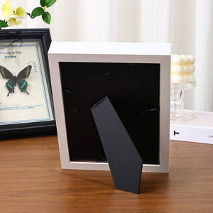 3D khô hoa bướm mẫu khung hình trang trí khung ảnh khung ảnh rỗng màu đen phong cách Châu Âu - Product Image 5