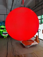 Écran LED Rond, Mur Vidéo Sphérique Pleine Couleur, Affichage Publicitaire Intérieur 0,5m 1,2m pour Salle d'Exposition, Magasin de Détail