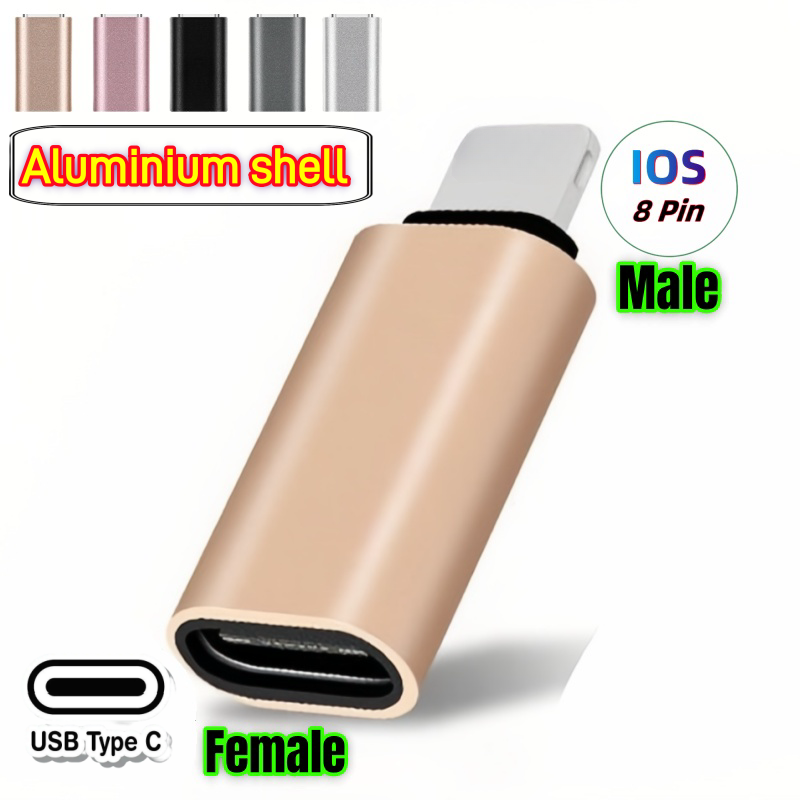 Aluminium Shell Type-C F to 8pin ios