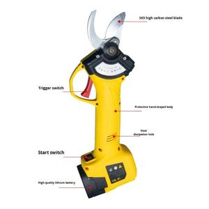 Sécateur électrique à batterie lithium 28 mm en acier inoxydable, sans balais, rechargeable, pour arbres fruitiers, outils de cueillette de pommes - Product Image 2
